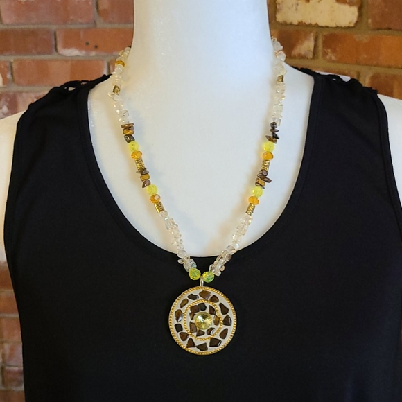 Beautiful Handmade Necklace w/ matching earrings